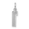 Sterling Silver Small #1 Charm Number Pendant Jewelry 20mm x 7mm